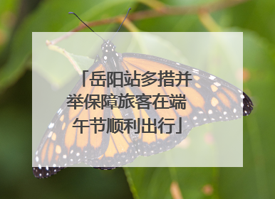 岳阳站多措并举保障旅客在端午节顺利出行