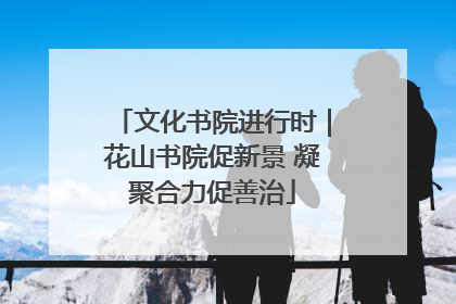 文化书院进行时｜花山书院促新景 凝聚合力促善治