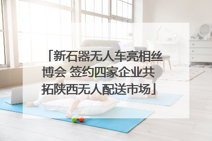 新石器无人车亮相丝博会 签约四家企业共拓陕西无人配送市场