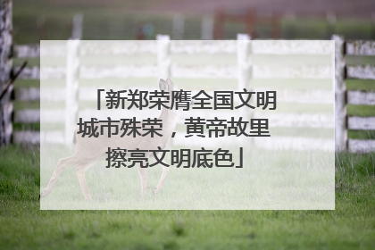 新郑荣膺全国文明城市殊荣，黄帝故里擦亮文明底色