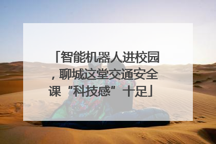 智能机器人进校园，聊城这堂交通安全课“科技感”十足