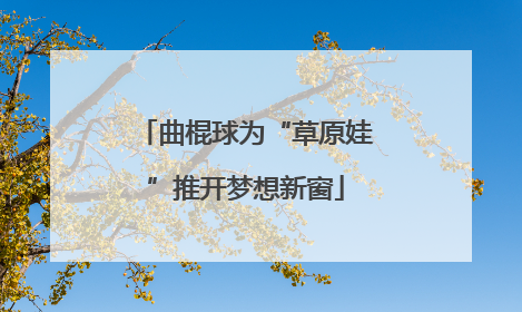 曲棍球为“草原娃”推开梦想新窗