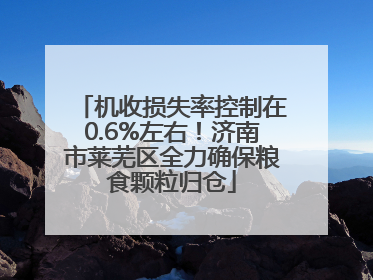 机收损失率控制在0.6%左右！济南市莱芜区全力确保粮食颗粒归仓