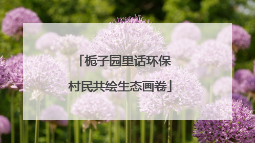 栀子园里话环保 村民共绘生态画卷