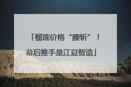 榴莲价格“腰斩”！幕后推手是江夏智造