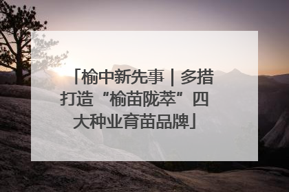 榆中新先事｜多措打造“榆苗陇萃”四大种业育苗品牌