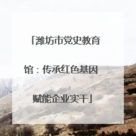 潍坊市党史教育馆：传承红色基因 赋能企业实干