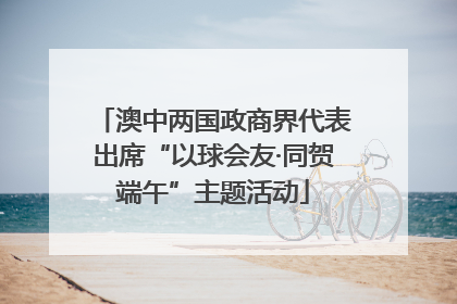 澳中两国政商界代表出席“以球会友·同贺端午”主题活动