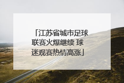 江苏省城市足球联赛火爆继续 球迷观赛热情高涨