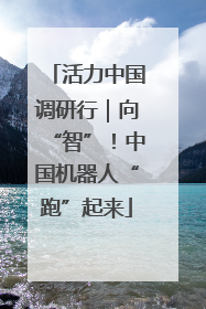 活力中国调研行｜向“智”！中国机器人“跑”起来