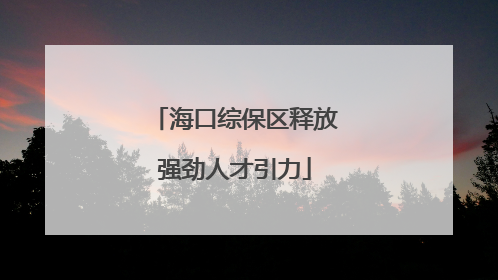 海口综保区释放强劲人才引力