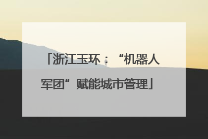 浙江玉环：“机器人军团”赋能城市管理