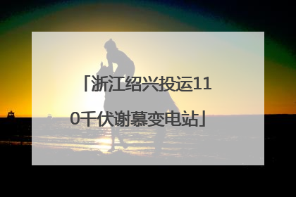 浙江绍兴投运110千伏谢慕变电站