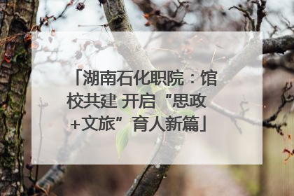 湖南石化职院：馆校共建 开启“思政+文旅”育人新篇