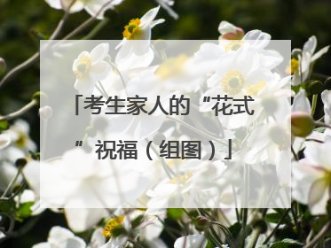 考生家人的“花式”祝福（组图）