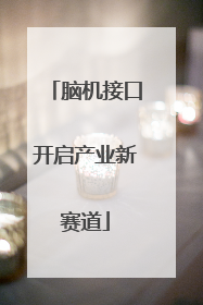 脑机接口开启产业新赛道