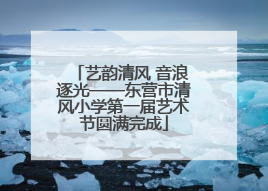 艺韵清风 音浪逐光——东营市清风小学第一届艺术节圆满完成