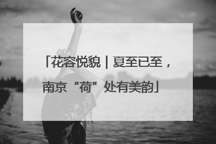 花容悦貌｜夏至已至，南京“荷”处有美韵