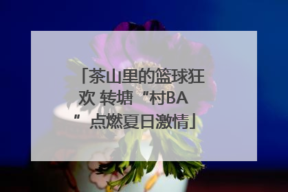 茶山里的篮球狂欢 转塘“村BA”点燃夏日激情