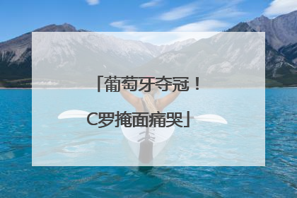 葡萄牙夺冠！C罗掩面痛哭