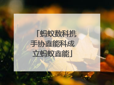 蚂蚁数科携手协鑫能科成立蚂蚁鑫能