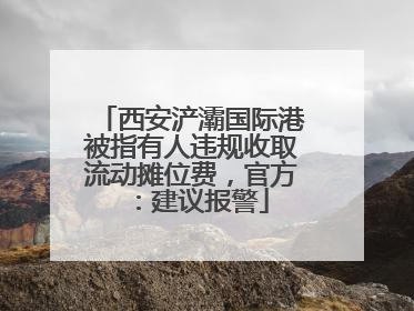 西安浐灞国际港被指有人违规收取流动摊位费，官方：建议报警