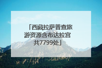 西藏拉萨普查旅游资源含布达拉宫共7799处