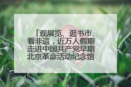 观展览、逛书市、看非遗，近万人假期走进中国共产党早期北京革命活动纪念馆解锁参观新体验