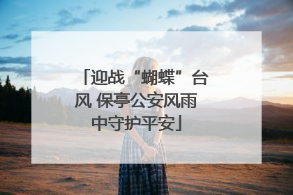 迎战“蝴蝶”台风 保亭公安风雨中守护平安