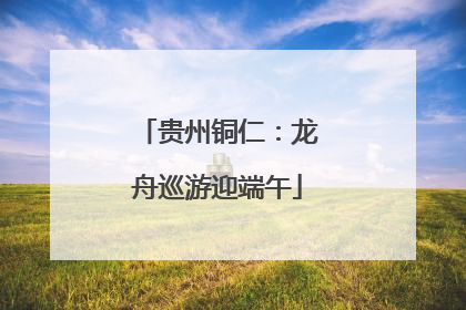 贵州铜仁：龙舟巡游迎端午