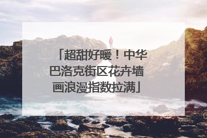 超甜好暖！中华巴洛克街区花卉墙画浪漫指数拉满