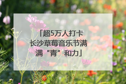 超5万人打卡 长沙草莓音乐节满满“青”和力
