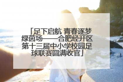 足下启航 青春逐梦绿茵场——合肥经开区第十三届中小学校园足球联赛圆满收官