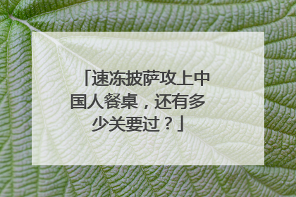 速冻披萨攻上中国人餐桌，还有多少关要过？