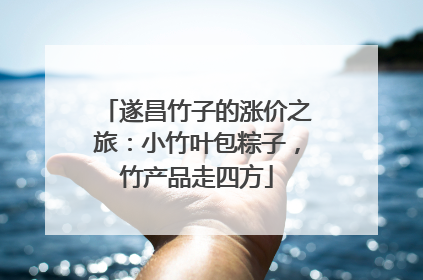 遂昌竹子的涨价之旅：小竹叶包粽子，竹产品走四方