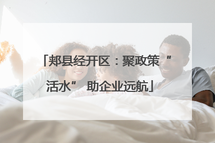 郏县经开区：聚政策“活水” 助企业远航