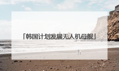 韩国计划发展无人机母舰