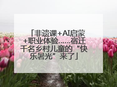 非遗课+AI启蒙+职业体验……宿迁千名乡村儿童的“快乐暑光”来了