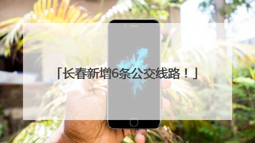 长春新增6条公交线路！
