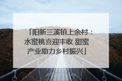 阳新三溪镇上余村：水蜜桃喜迎丰收 甜蜜产业助力乡村振兴