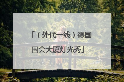 （外代一线）德国国会大厦灯光秀