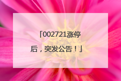 002721涨停后，突发公告！