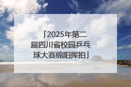 2025年第二届四川省校园乒乓球大赛绵阳挥拍