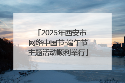 2025年西安市网络中国节·端午节主题活动顺利举行