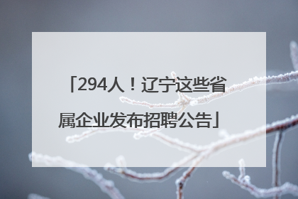 294人！辽宁这些省属企业发布招聘公告