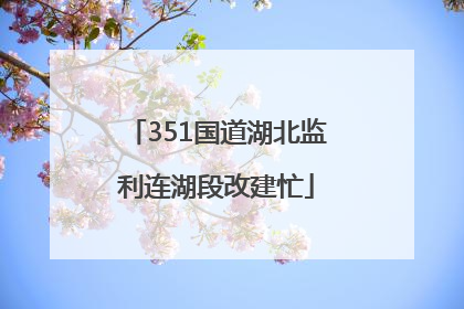 351国道湖北监利连湖段改建忙