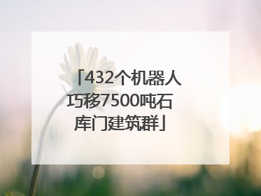 432个机器人巧移7500吨石库门建筑群