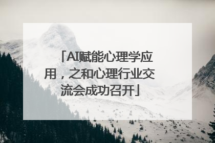 AI赋能心理学应用，之和心理行业交流会成功召开
